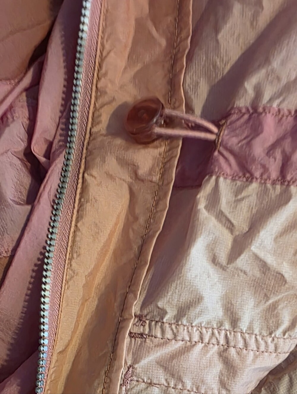 Nike Jordan Flight Pink Ombre Long Cargo Windbreaker Jacket EUC Size XS - Picture 8 of 8